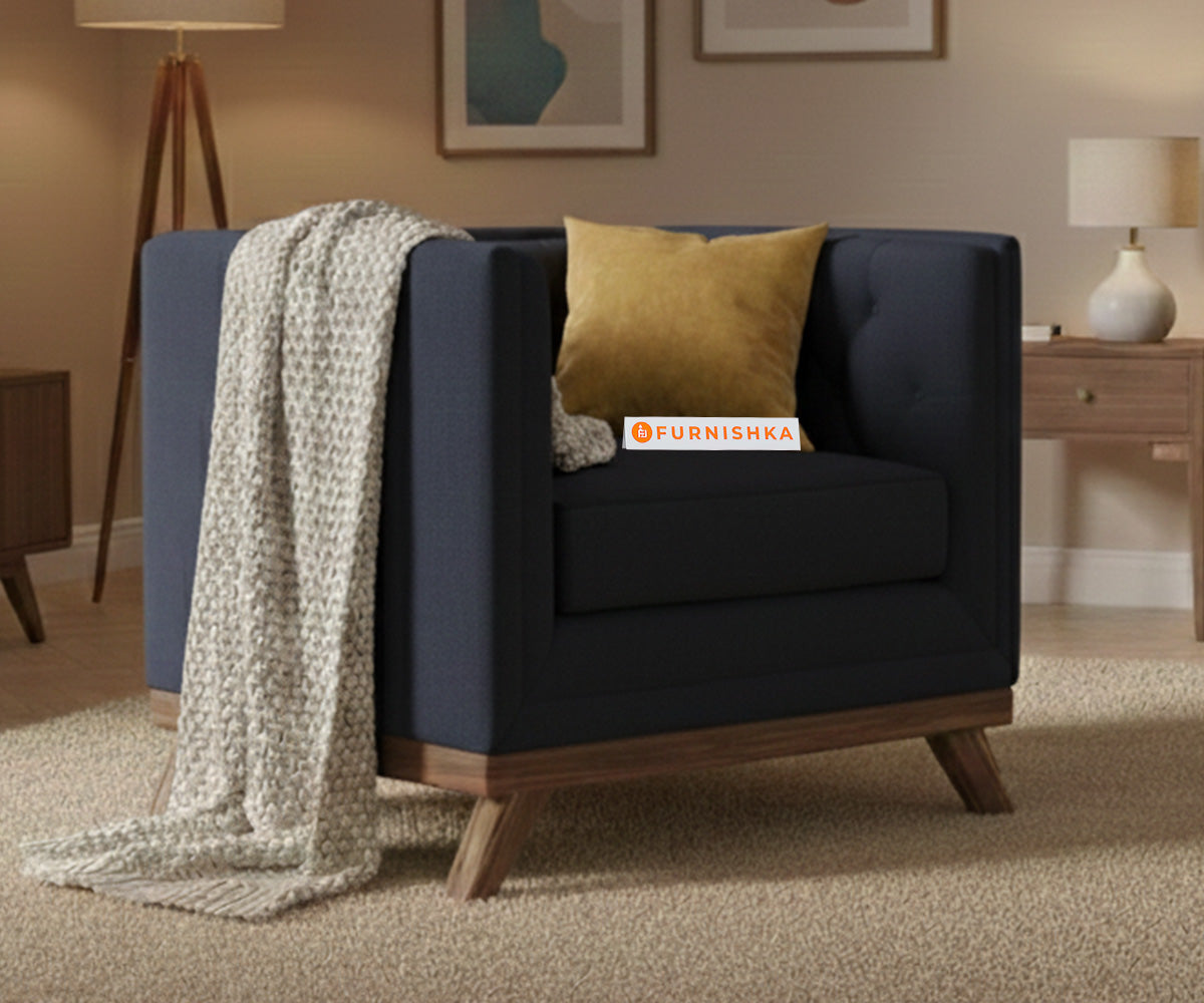 Matilda Sofa 1 Seater Persian Blue - Furnishka 