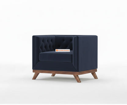 Matilda Sofa 1 Seater Persian Blue - Furnishka 