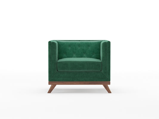 Matilda Sofa 1 Seater Pine Green - Furnishka