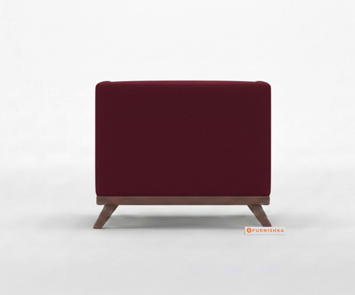 Matilda Sofa 1 Seater Red Wine - Furnishka 