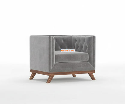 Matilda Sofa 1 Seater Trout Grey - Furnishka 