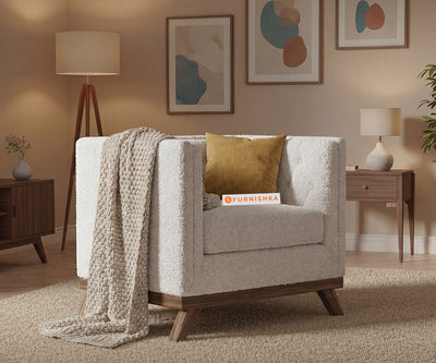 Matilda Sofa 1 Seater With Anthology Fabric Light Beige
