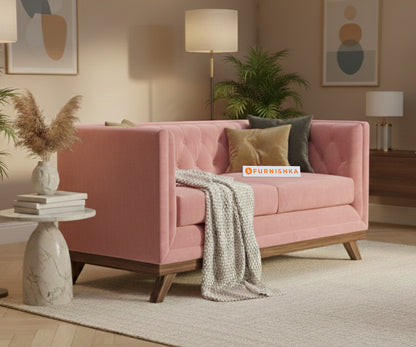 Matilda Sofa 2 Seater Flamingo Pink - Furnishka 