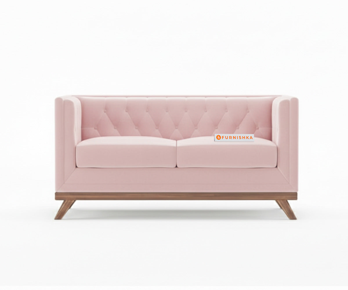 Matilda Sofa 2 Seater Flamingo Pink - Furnishka 