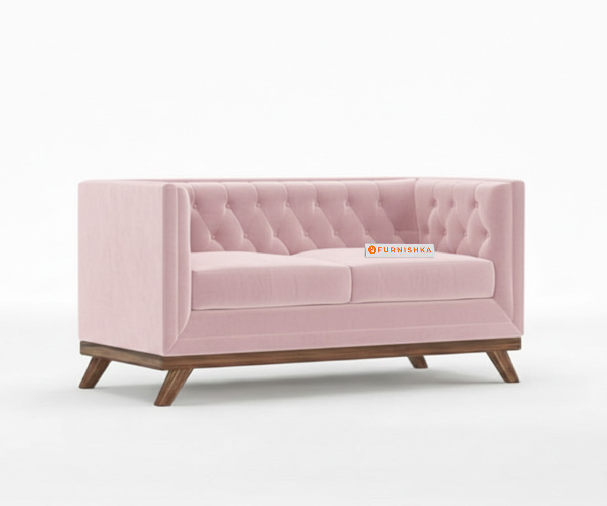 Matilda Sofa 2 Seater Flamingo Pink - Furnishka 