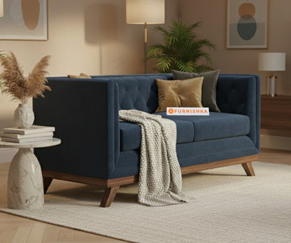 Matilda Sofa 2 Seater Persian Blue - Furnishka 