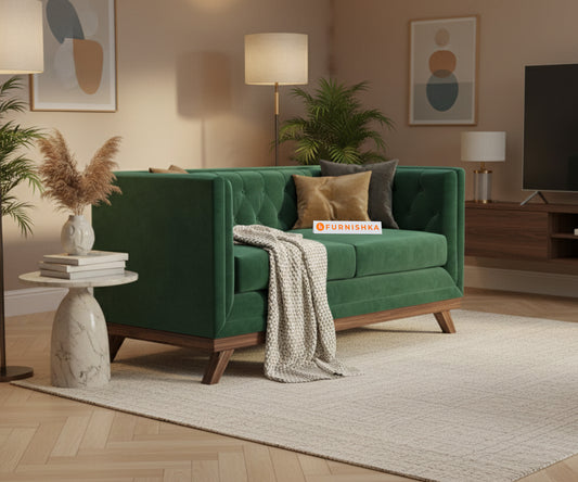 Matilda Sofa 2 Seater Pine Green - Furnishka