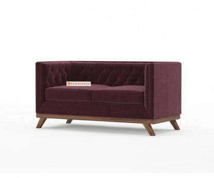 Matilda Sofa 2 Seater Red Wine - Furnishka 