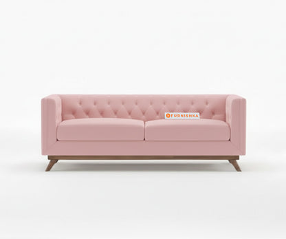 Matilda Sofa 3 Seater Flamingo Pink - Furnishka 