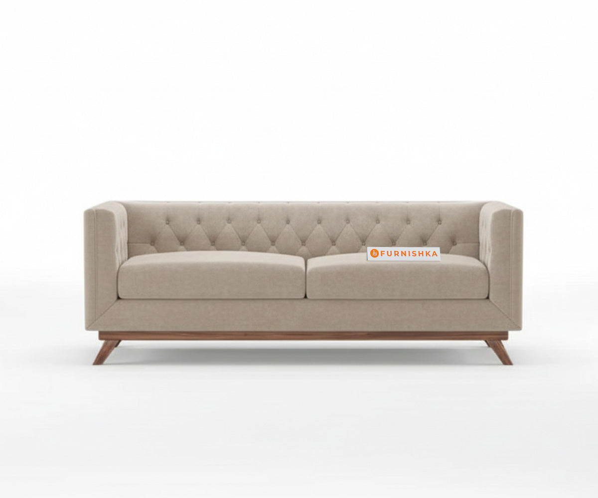 Matilda Sofa 3 Seater Light Beige - Furnishka 