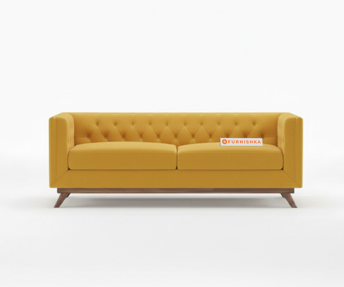 Matilda Sofa 3 Seater Mustard Yellow - Furnishka 