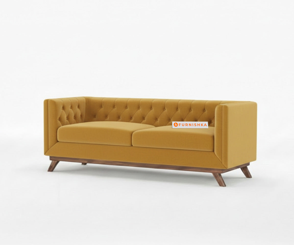 Matilda Sofa 3 Seater Mustard Yellow - Furnishka 