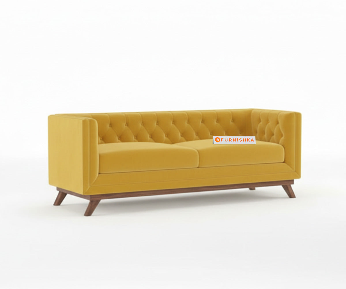 Matilda Sofa 3 Seater Mustard Yellow - Furnishka 