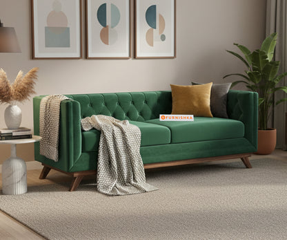 Matilda Sofa 3 Seater Pine Green