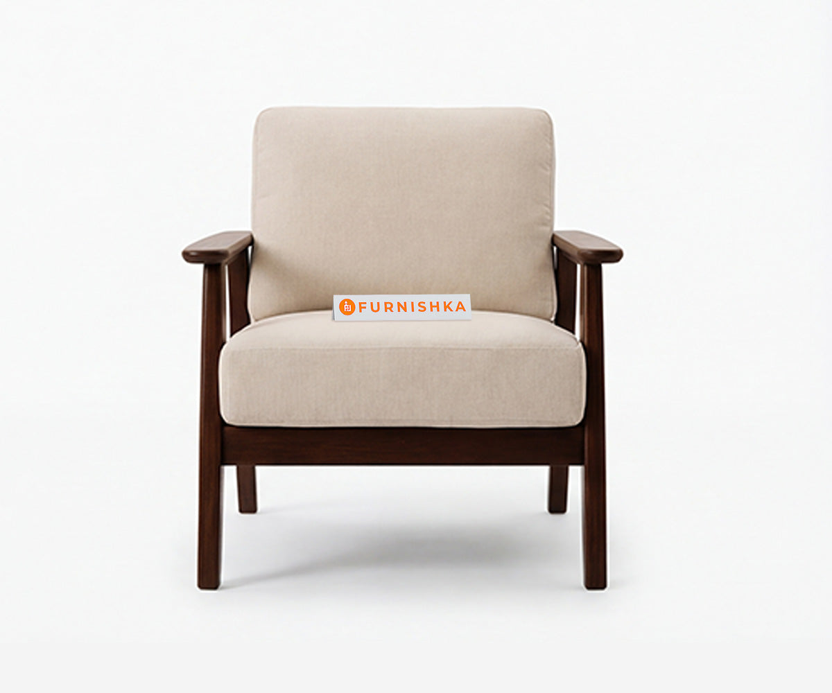 Maven 1 Seater Sheesham Wood Sofa - Furnishka
