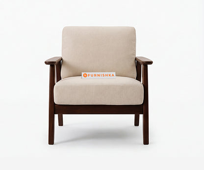 Maven 1 Seater Sheesham Wood Sofa - Furnishka