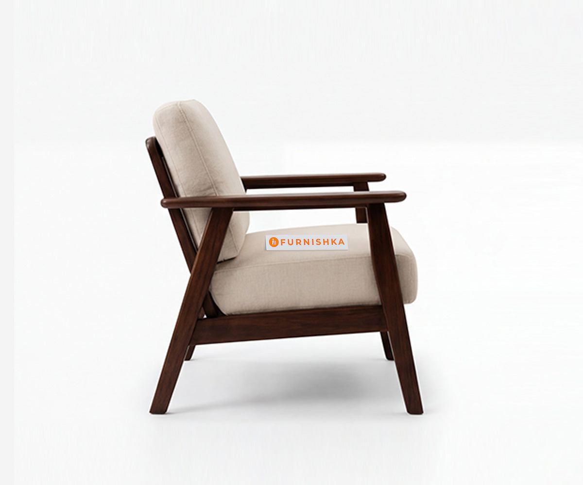 Maven 1 Seater Sheesham Wood Sofa - Furnishka