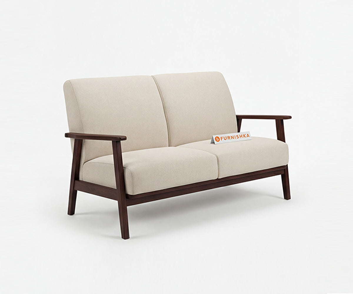 Maven 2 Seater Sheesham Wood Sofa - Furnishka