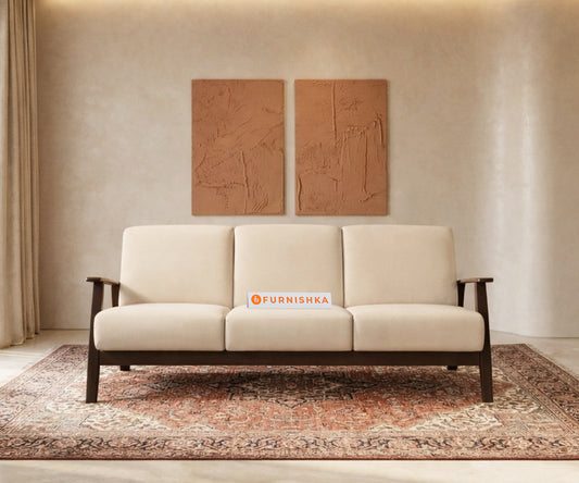 Maven 3 Seater Sheesham Wood Sofa - Furnishka