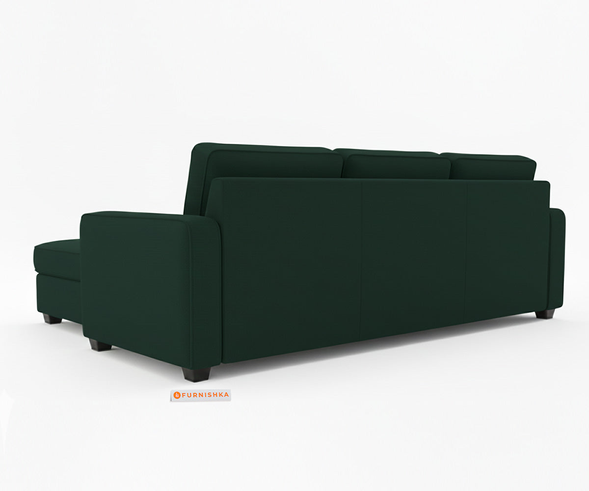 Melak Sectional Sofa 3+L Seater LHS Pine Green - Furnishka 