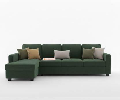 Melak Sectional Sofa 3+L Seater LHS Pine Green - Furnishka 