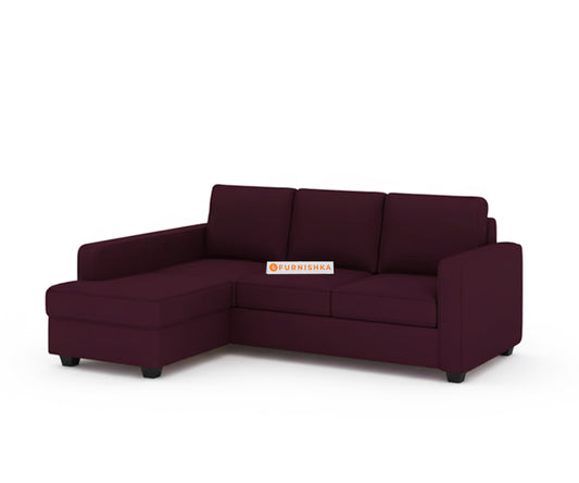 Melak Sectional Sofa 3+L Seater LHS Red Wine - Furnishka
