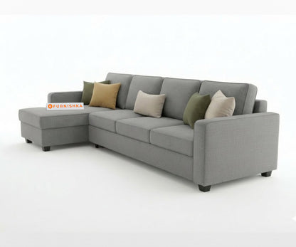 Melak Sectional Sofa 3+L Seater LHS Space Grey - Furnishka 