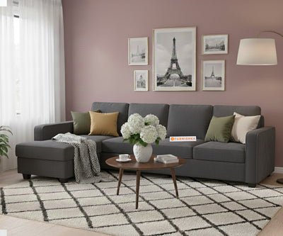 Melak Sectional Sofa 3+L Seater LHS Space Grey