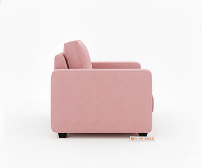 Melaka 3+2 Seater Sofa Set  Flamingo Pink - Furnishka