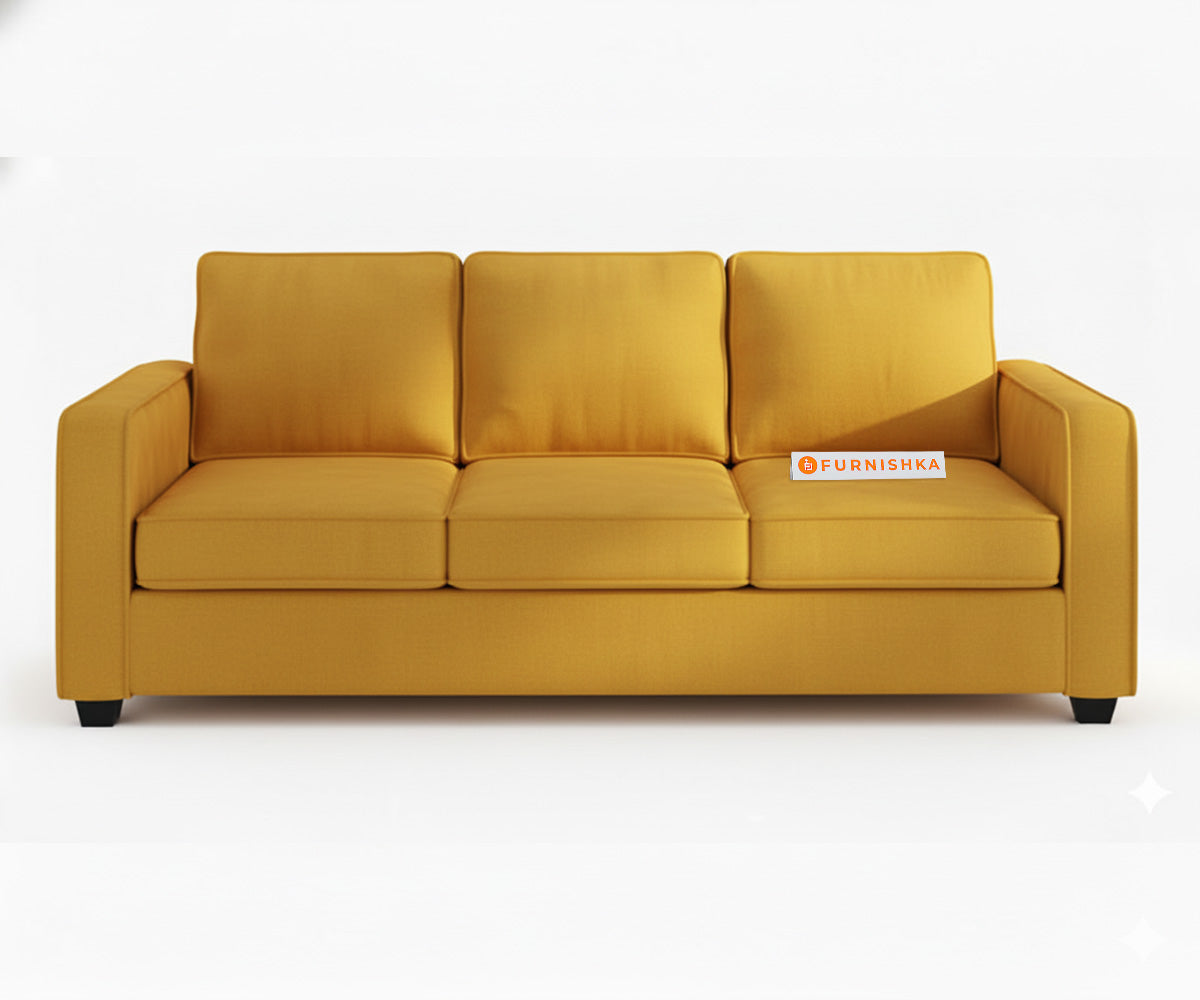 Melaka 3+2 Seater Sofa Set Mustard Yellow - Furnishka