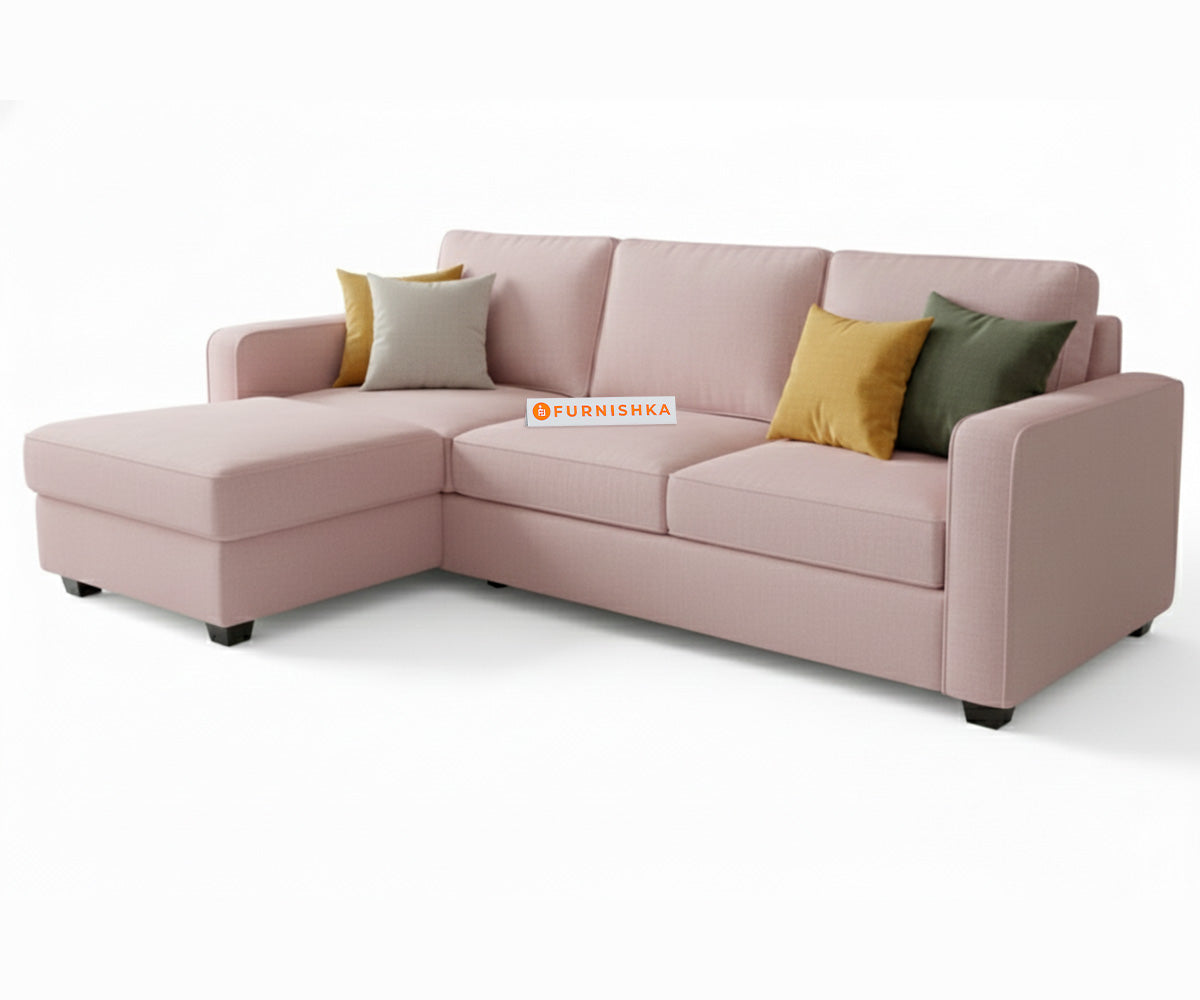 Melaka Sectional Sofa 2+L Seater LHS Flamingo Pink - Furnishka 