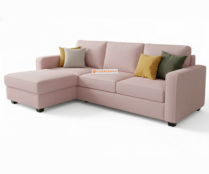 Melaka Sectional Sofa 2+L Seater LHS Flamingo Pink - Furnishka 