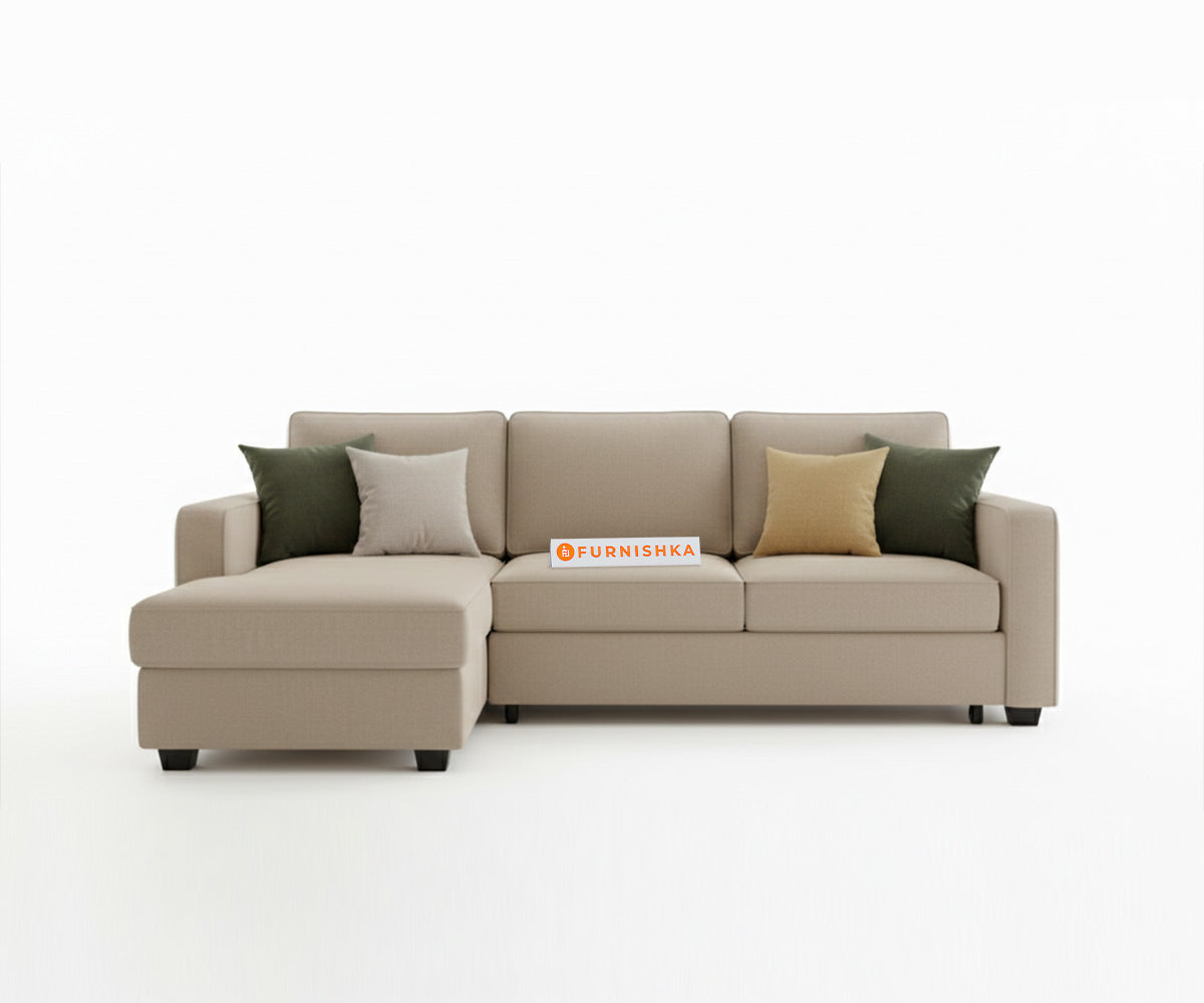 Melaka Sectional Sofa 2+L Seater LHS Light Beige - Furnishka 