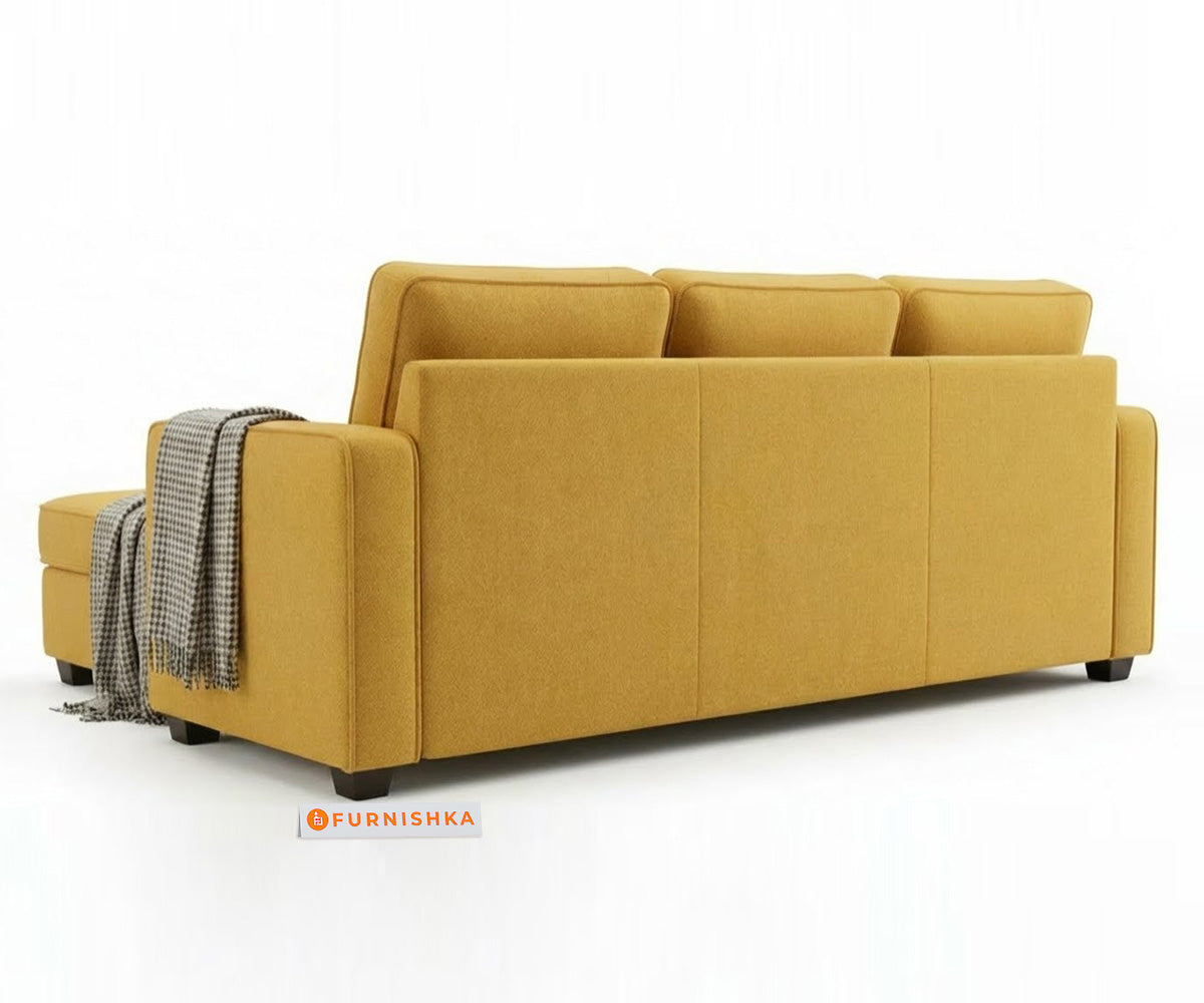 Melaka Sectional Sofa 2+L Seater LHS Mustard Yellow - Furnishka 
