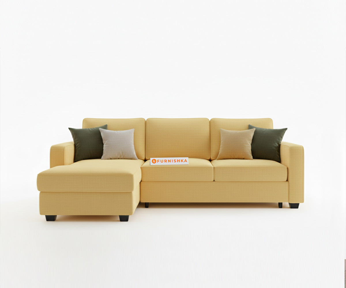 Melaka Sectional Sofa 2+L Seater LHS Mustard Yellow - Furnishka 
