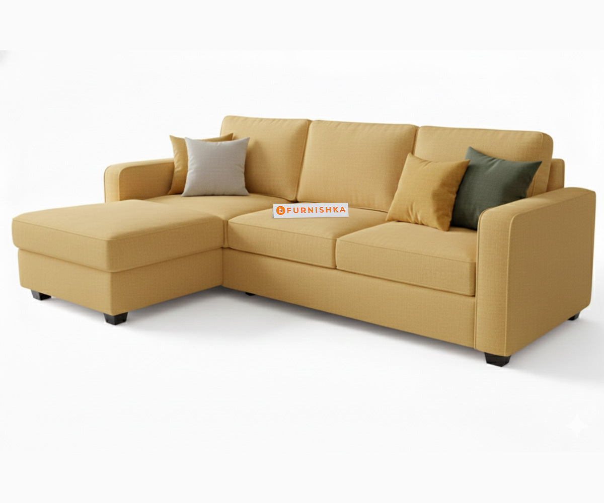 Melaka Sectional Sofa 2+L Seater LHS Mustard Yellow - Furnishka 