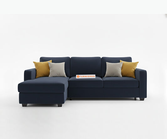 Melaka Sectional Sofa 2+L Seater LHS Persian Blue - Furnishka