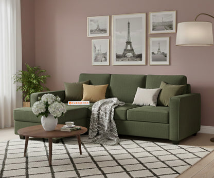 Melaka Sectional Sofa 2+L Seater LHS Pine Green - Furnishka 