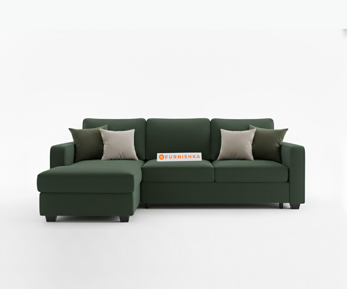 Melaka Sectional Sofa 2+L Seater LHS Pine Green - Furnishka 