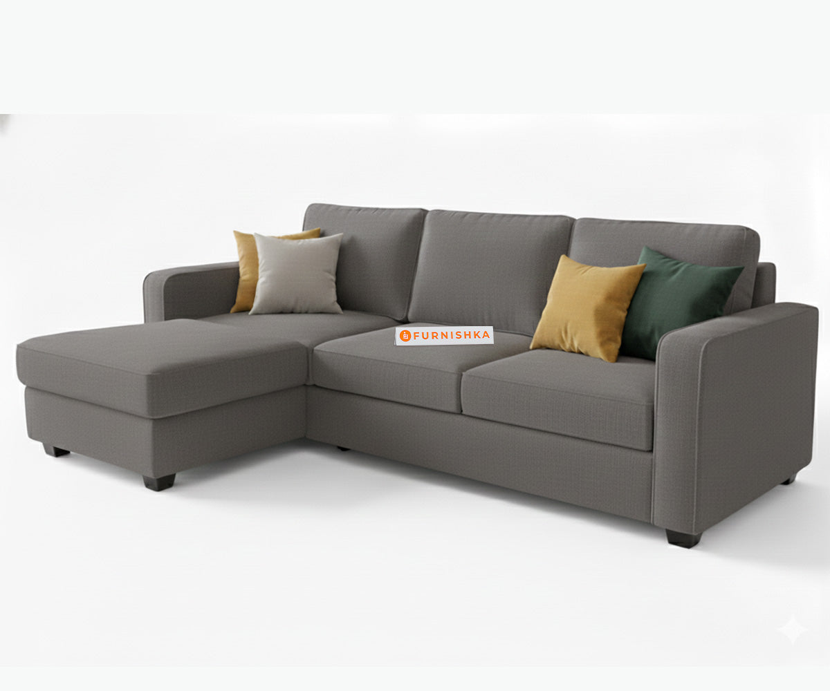 Melaka Sectional Sofa 2+L Seater LHS Space Grey - Furnishka 