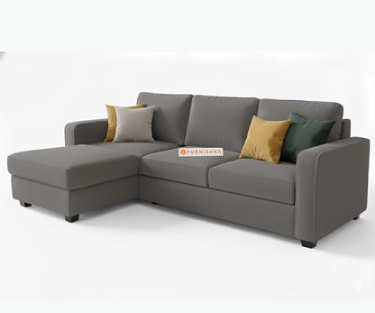 Melaka Sectional Sofa 2+L Seater LHS Space Grey - Furnishka 