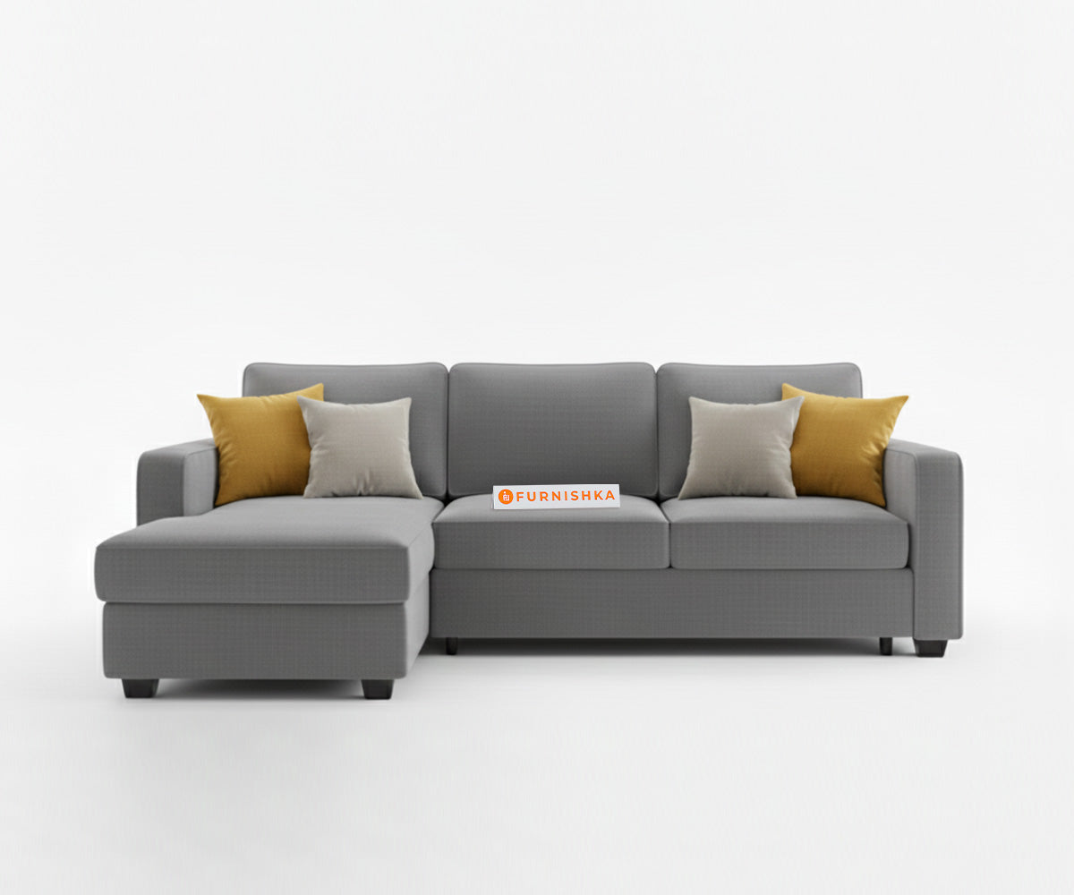 Melaka Sectional Sofa 2+L Seater LHS Space Grey - Furnishka 