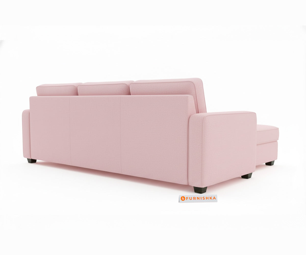 Melaka Sectional Sofa 2+L Seater  RHS Flamingo Pink - Furnishka 