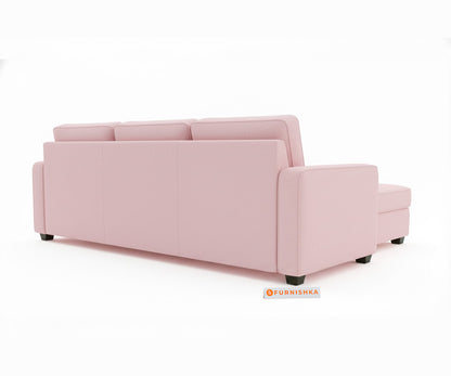 Melaka Sectional Sofa 2+L Seater  RHS Flamingo Pink - Furnishka 