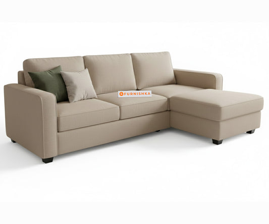 Melaka Sectional Sofa 2+L Seater RHS Light Beige - Furnishka