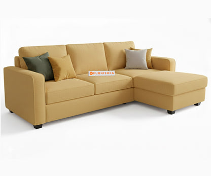 Melaka Sectional Sofa 2+L Seater RHS Mustard Yellow - Furnishka 