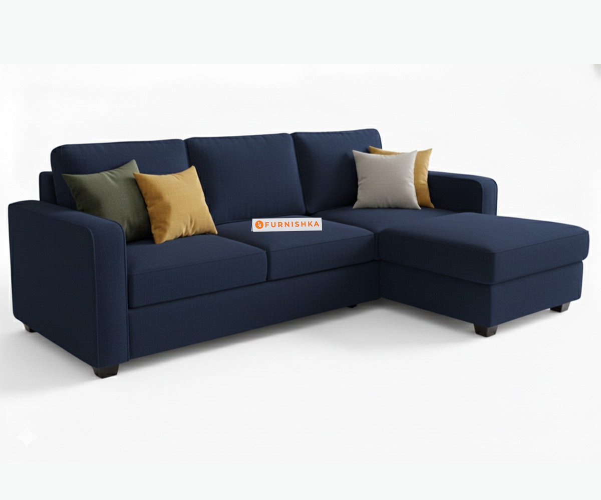 Melaka Sectional Sofa 2+L Seater RHS Persian Blue - Furnishka 