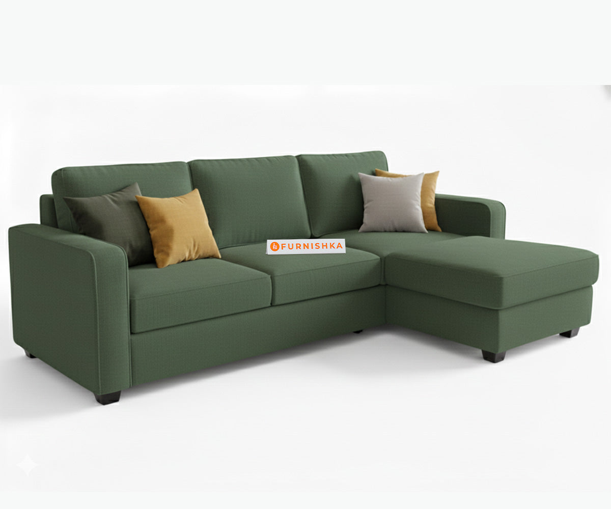Melaka Sectional Sofa 2+L Seater  RHS Pine Green - Furnishka 