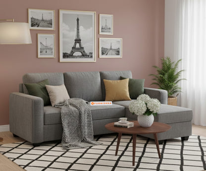 Melaka Sectional Sofa 2+L Seater  RHS Space Grey - Furnishka 
