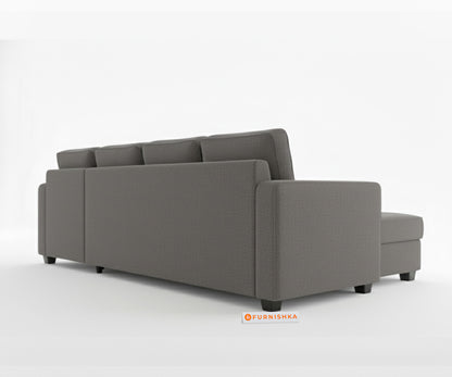 Melaka Sectional Sofa 3+L Seater RHS Space Grey - Furnishka 